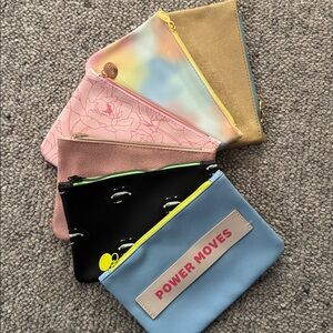 Colorful Zipper Pouches Set